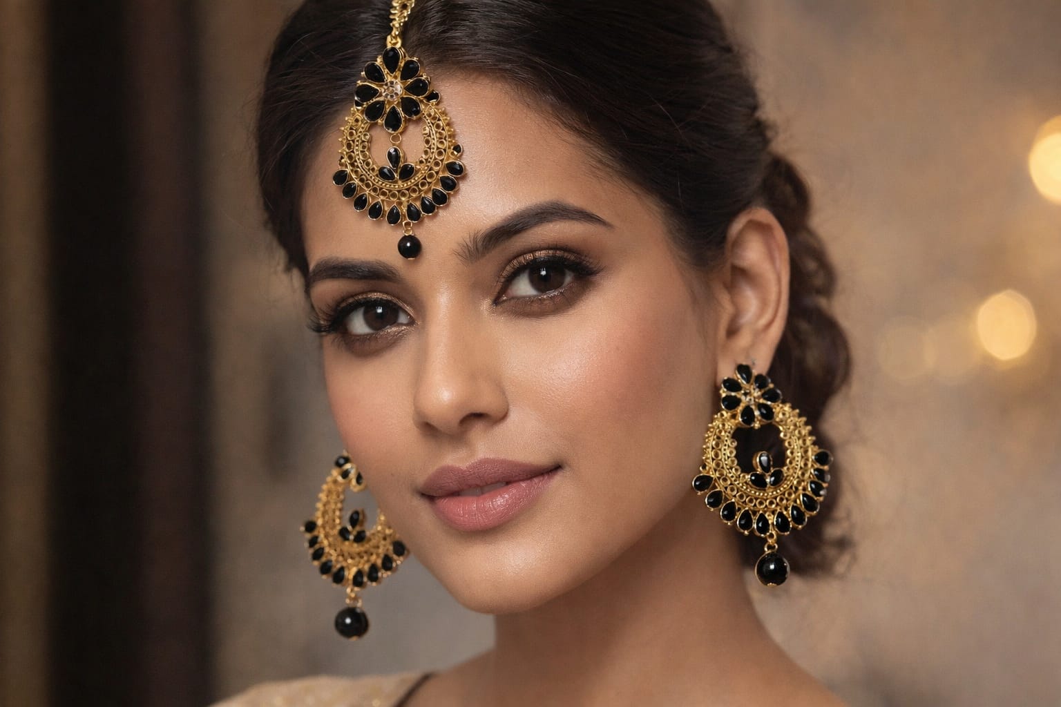 New Model 2026 Bindya aur Earrings Set